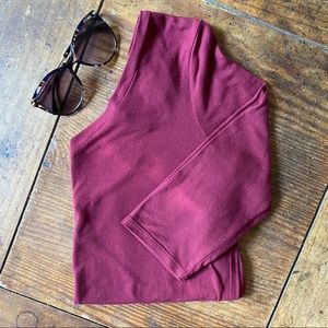 Three Quarter Sleeve Cross Back Top